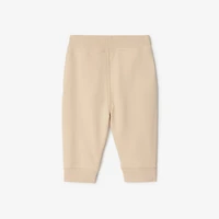 Check Label Cotton Jogging Pants in Calico | Burberry® Official