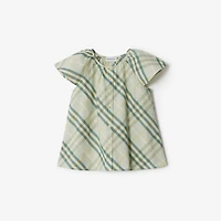 Check Cotton Top in Breeze | Burberry® Official