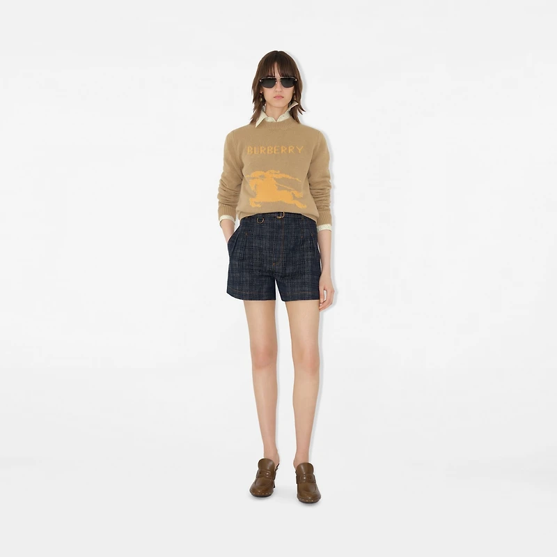 EKD Wool Cashmere Sweater in Flax - Women | Burberry® Official