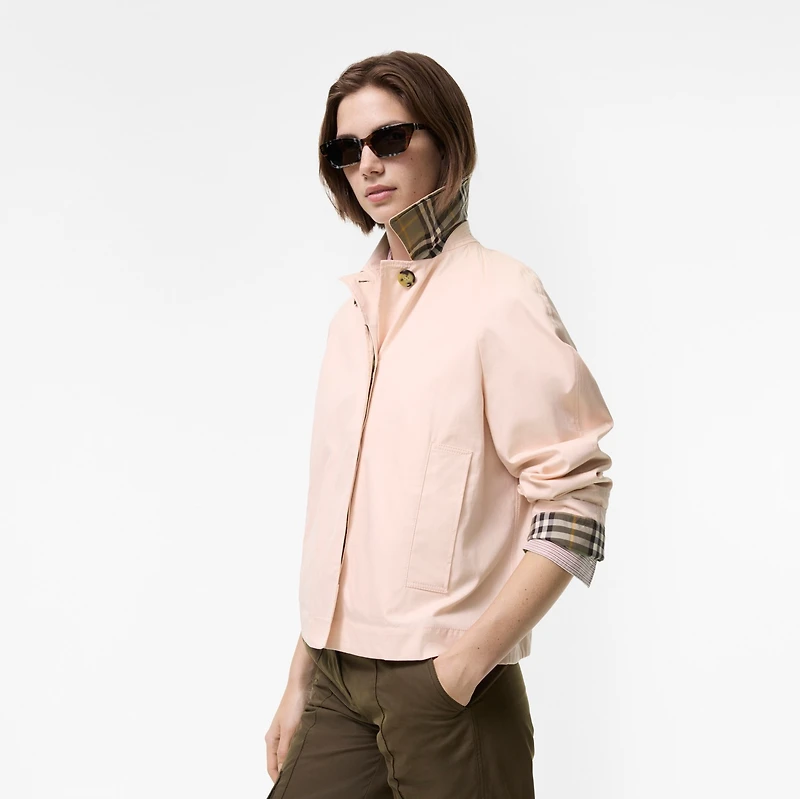 Tropical Gabardine Tickhill Trench Jacket in Compact pink - Women | Burberry® Official