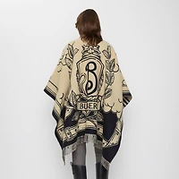 Stormy Knight Wool Cape in Sand | Burberry® Official