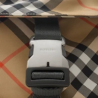 Check Backpack in Sand beige - Men, Technical | Burberry® Official