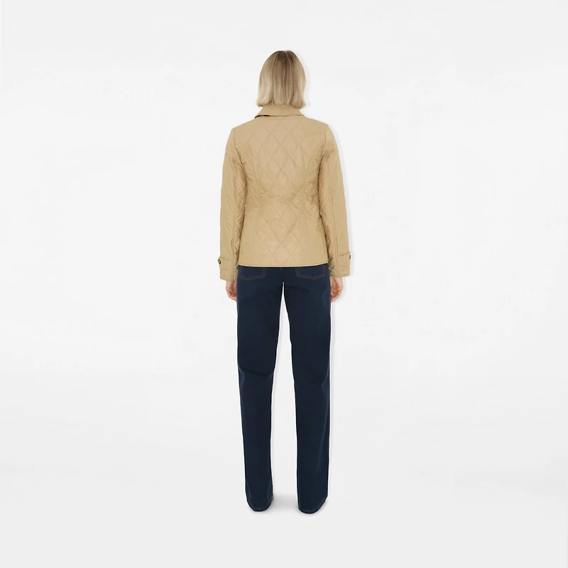 Quilted Thermoregulated Jacket in New chino - Women, Nylon | Burberry® Official