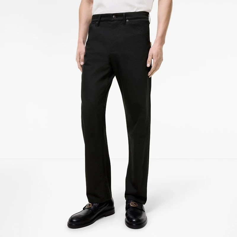 Gabardine Trousers in Navy - Men | Burberry® Official