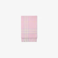 Check Cashmere Scarf in Fondant | Burberry® Official