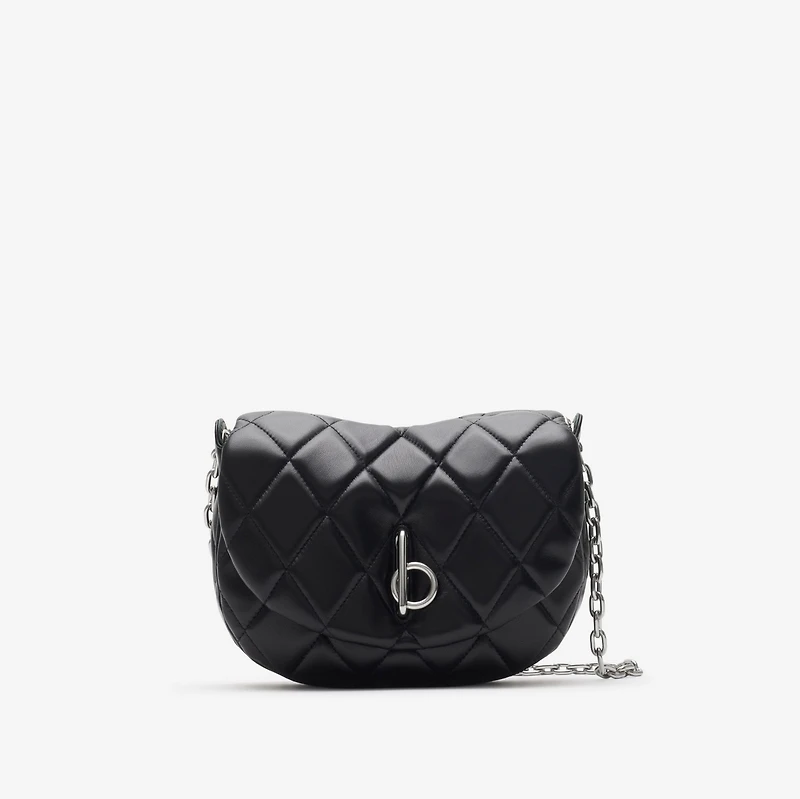 Quilted Rocking Horse Bag in Black/palladium - Women | Burberry® Official
