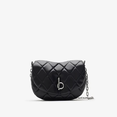 Quilted Rocking Horse Bag in Black/palladium - Women | Burberry® Official