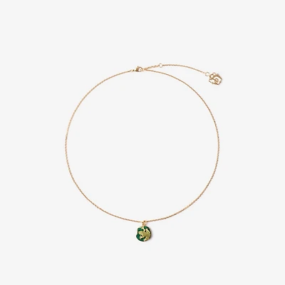 Frog Charm Necklace in Gold/multicolour - Women | Burberry® Official