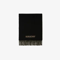 Reversible EKD Cashmere Scarf in Camel/black | Burberry® Official