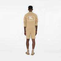 Knight Stamp Cotton Shorts in Flax beige - Men | Burberry® Official