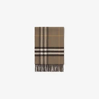 Reversible B Shield Cashmere Scarf in Vole brown | Burberry® Official