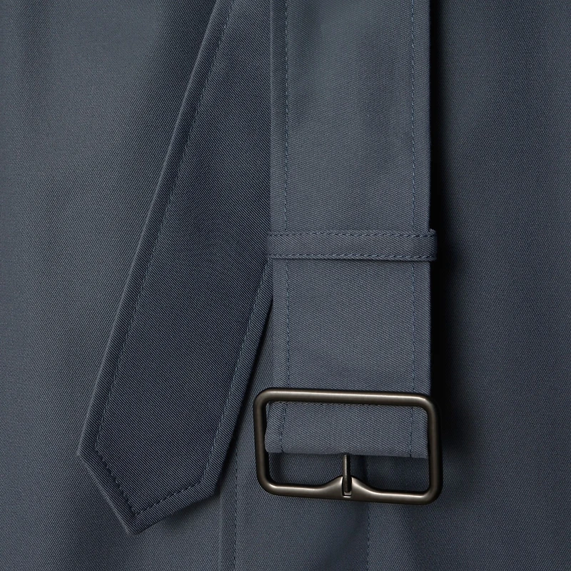 Mid-length Cotton Trench Coat in Magnet - Men | Burberry® Official