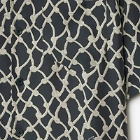Relaxed Fit Knot Silk Poplin Shirt in Magnet - Men | Burberry® Official