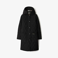 Quilted Coat in Black - Women | Burberry® Official