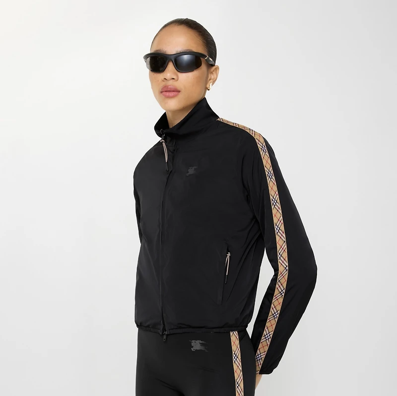 Reversible Stretch Nylon Jacket in Black - Women | Burberry® Official