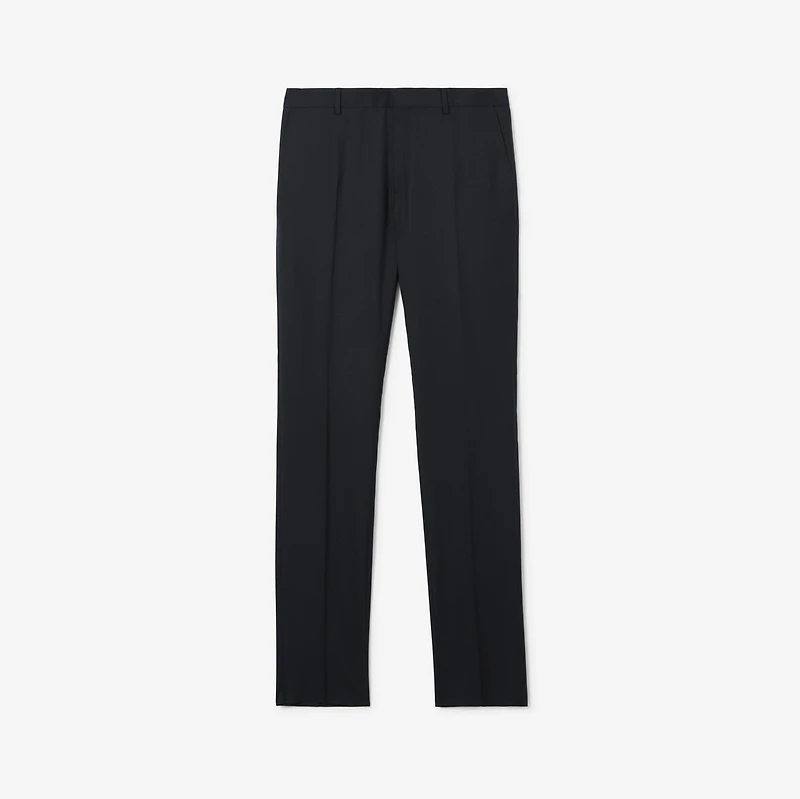 Wool Tailored Trousers in Dark navy - Men | Burberry® Official