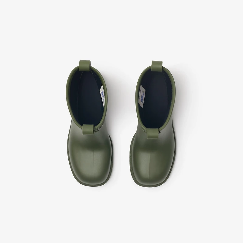 Rubber Marsh Stamp Heeled Low Boots​ in Loch - Women | Burberry® Official