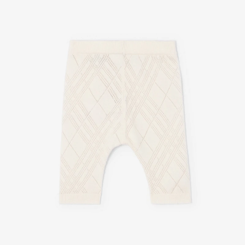 Check Cashmere Two-piece Set in Ivory - Children | Burberry® Official