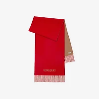 Reversible EKD Cashmere Scarf in Pillar/camel | Burberry® Official