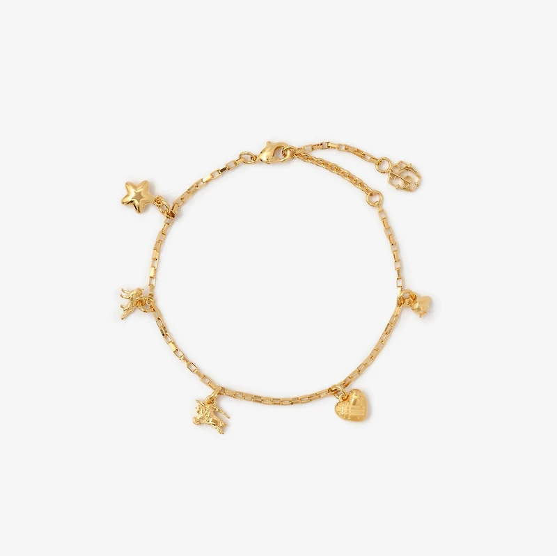 Mini Charm Bracelet in Gold - Women | Burberry® Official