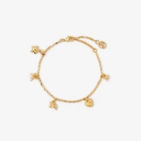 Mini Charm Bracelet in Gold - Women | Burberry® Official