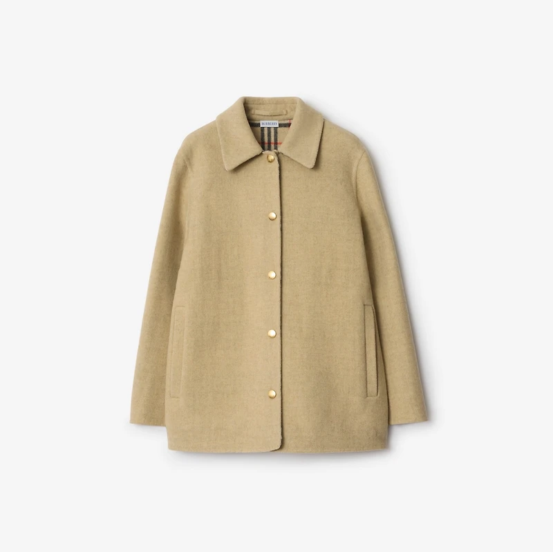 Wool Overshirt in Sand