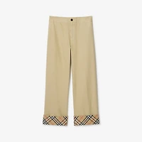 Gabardine Trousers in Hamper beige - Men | Burberry® Official