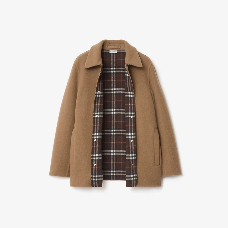Wool Overshirt in Camel brown/treacle brown - Women | Burberry® Official