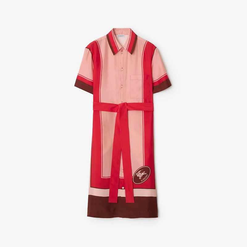 Knight Stamp Box Silk Shirt Dress - Women | Burberry® Official
