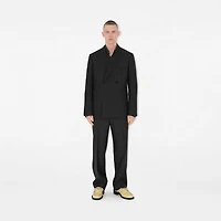 Wool Tailored Jacket in Onyx - Men | Burberry® Official