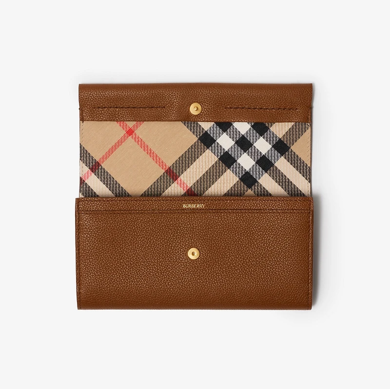 Cotswolds Continental Wallet​ in Hazel - Women, Leather | Burberry® Official