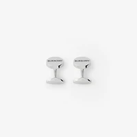 Logo Cufflinks in Silver - Men | Burberry® Official