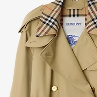 Long Check Collar Castleford Trench Coat in Hamper - Women, Cotton | Burberry® Official