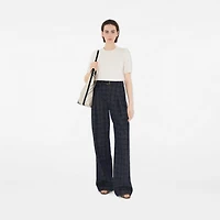 Cashmere Blend Top in Chalk - Women | Burberry® Official