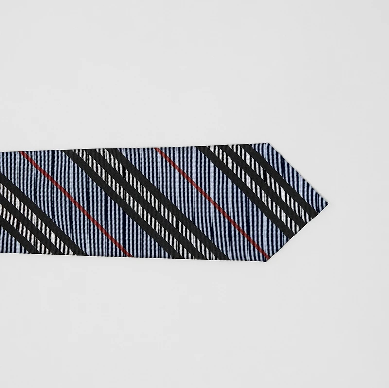 Classic Cut Icon Stripe Silk Tie in PALE BLUE - Men | Burberry® Official
