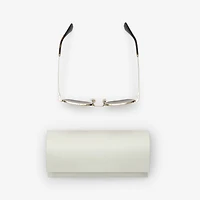 Metal Check Square Sunglasses in Light gold - Men | Burberry® Official