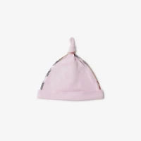 Stretch Cotton Three-piece Baby Gift Set in Lotus pink - Children | Burberry® Official