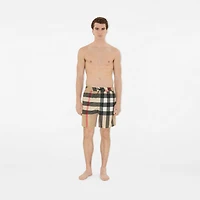 Check Swim Shorts in Archive beige - Men | Burberry® Official