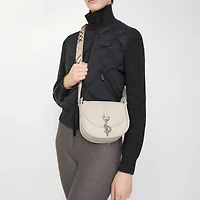 Mini B Clip Messenger Bag in Soap beige - Women | Burberry® Official