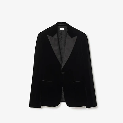 Velvet Tuxedo Jacket in Black - Men | Burberry® Official