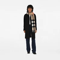 Check Cashmere Scarf in Archive beige | Burberry® Official