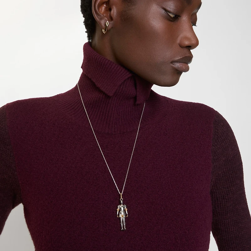 Knight Charm Necklace in Silver - Women | Burberry® Official