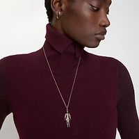 Knight Charm Necklace in Silver - Women | Burberry® Official