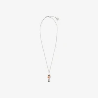 Knight Heart Charm Necklace​ in Silver/gold - Women | Burberry® Official