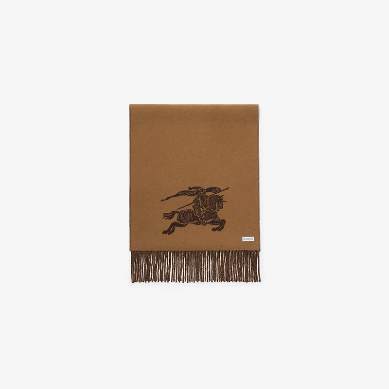 Reversible EKD Cashmere Scarf in Treacle brown | Burberry® Official
