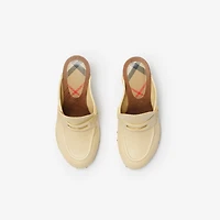 Leather Potter Clogs in Bake - Women | Burberry® Official