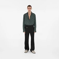 Wool Trousers in Black - Men | Burberry® Official