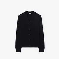 Wool Cardigan in Black - Men | Burberry® Official