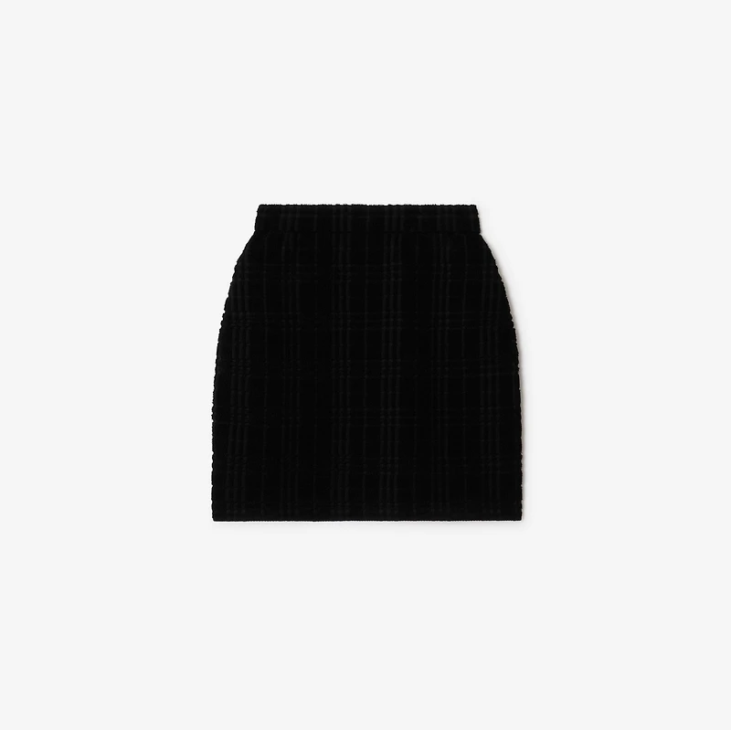 Wool Blend Mini Skirt in Black - Women | Burberry® Official