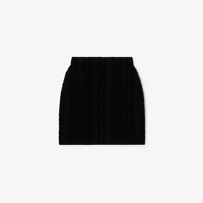 Wool Blend Mini Skirt in Black - Women | Burberry® Official